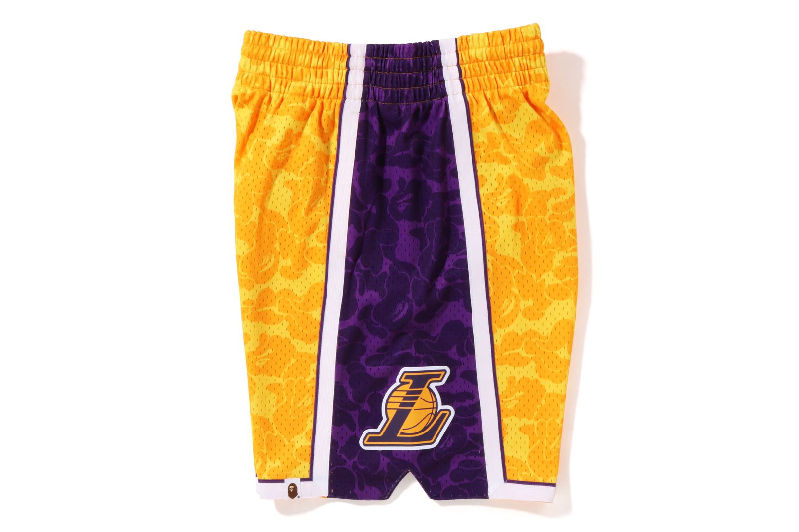 BAPE® X MITCHELL & NESS LOS ANGELES LAKERS JERSEY SHORTS