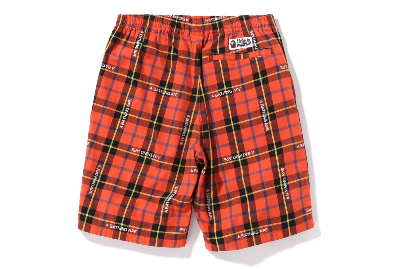 BAPE LOGO CHECK SHORTS – uk.bape.com