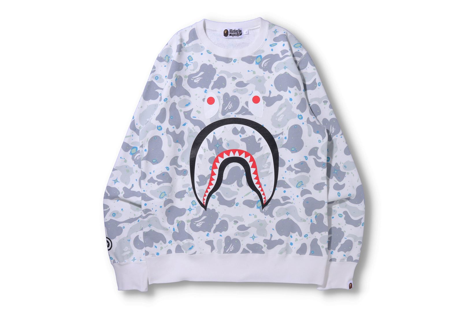 Bape space camo hot sale shark hoodie