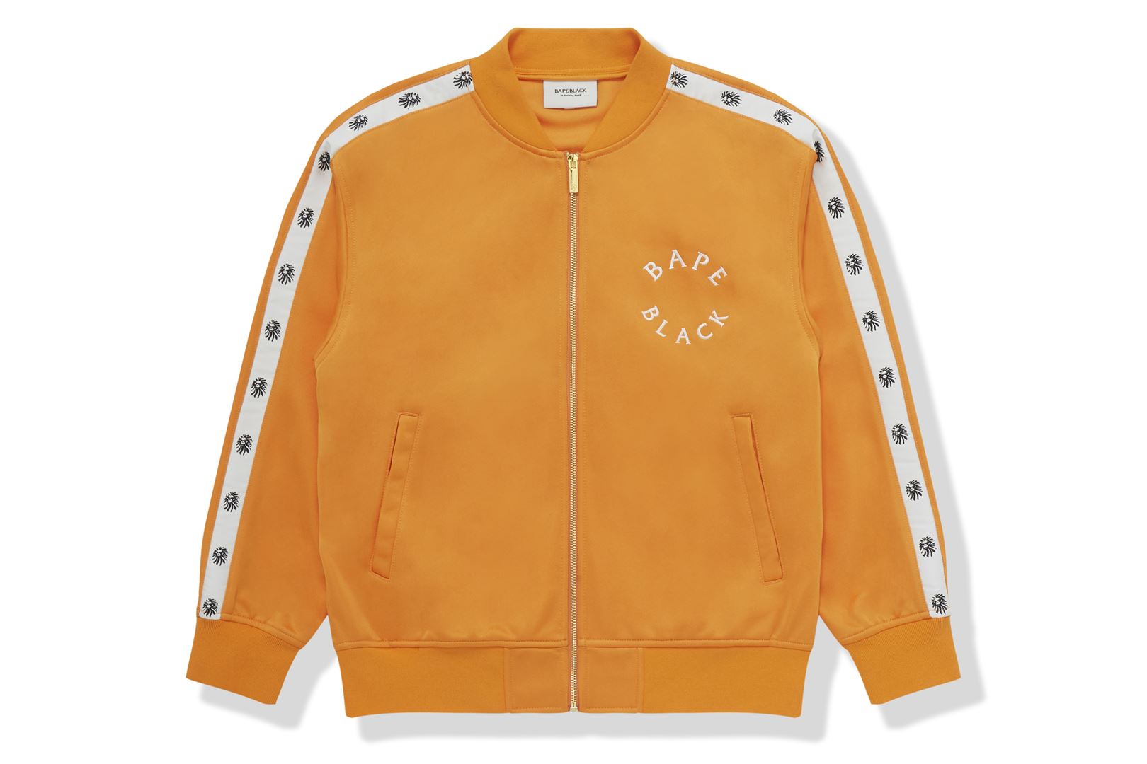 Orange cheap bape jacket