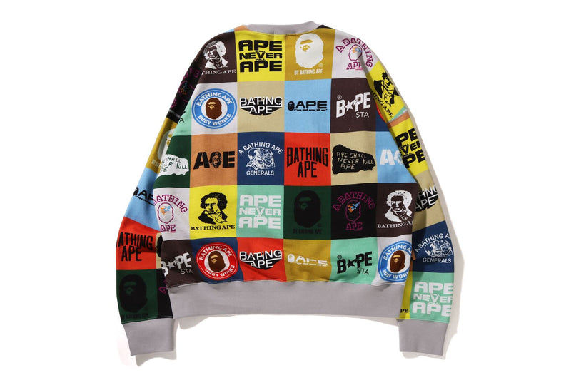 BAPE CLASSIC LOGO LOOSE FIT CREWNECK