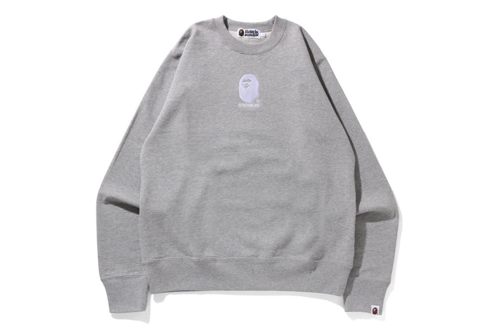 BY BATHING APE EMBROIDERY CREWNECK