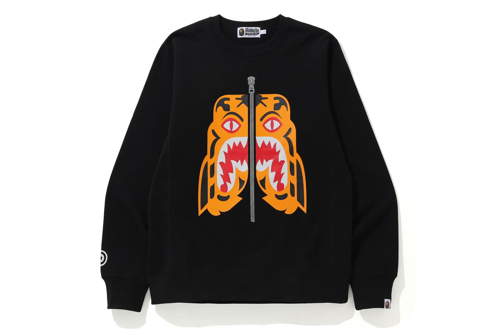 Bape tiger hoodie on sale black