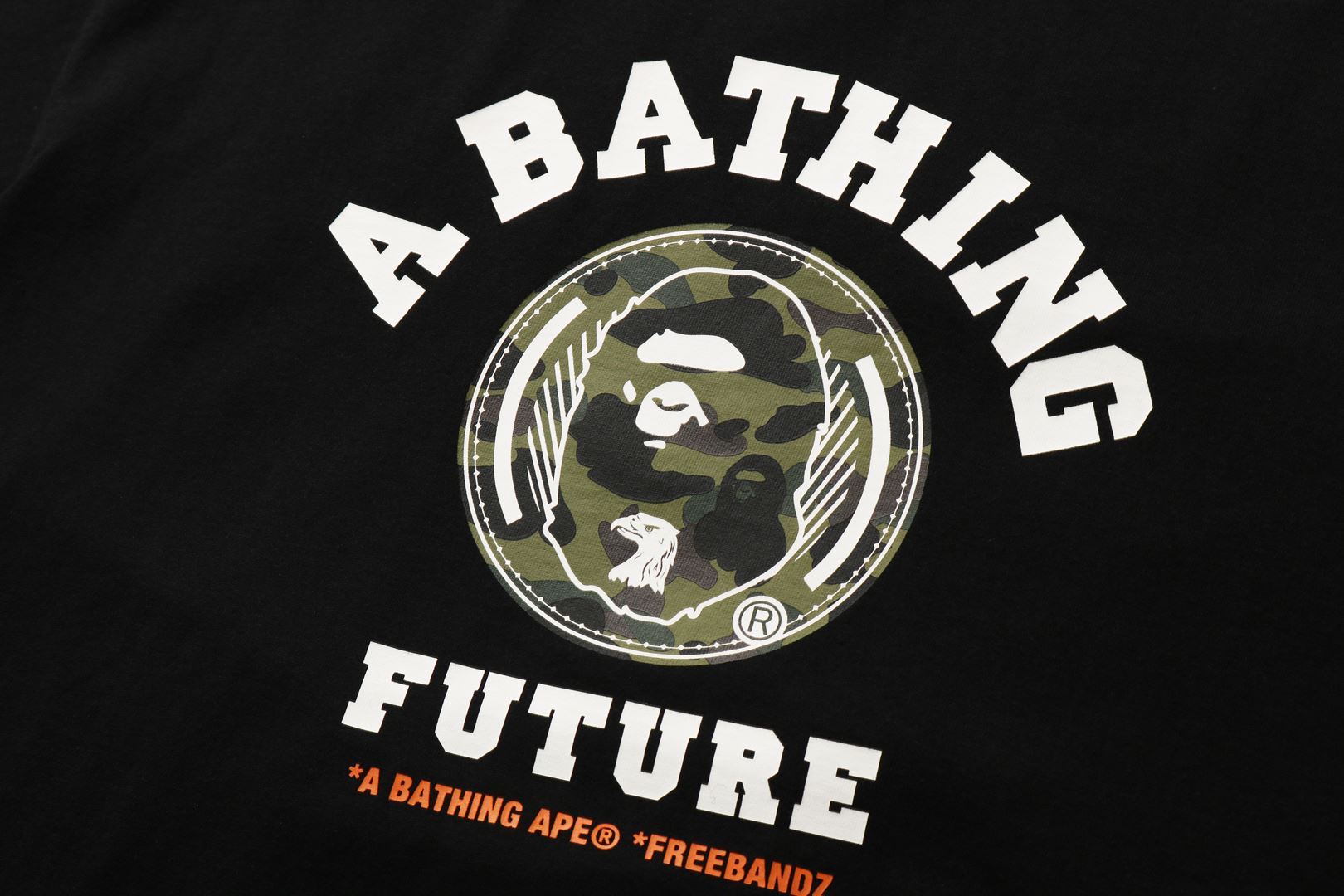 チ*ー様 BAPE × FUTURA ロンT 【 APE フューチュラ エイプ BAPE シャーク ロンT ロングスリーブ Tシャツ ブラック (A BATHING APE