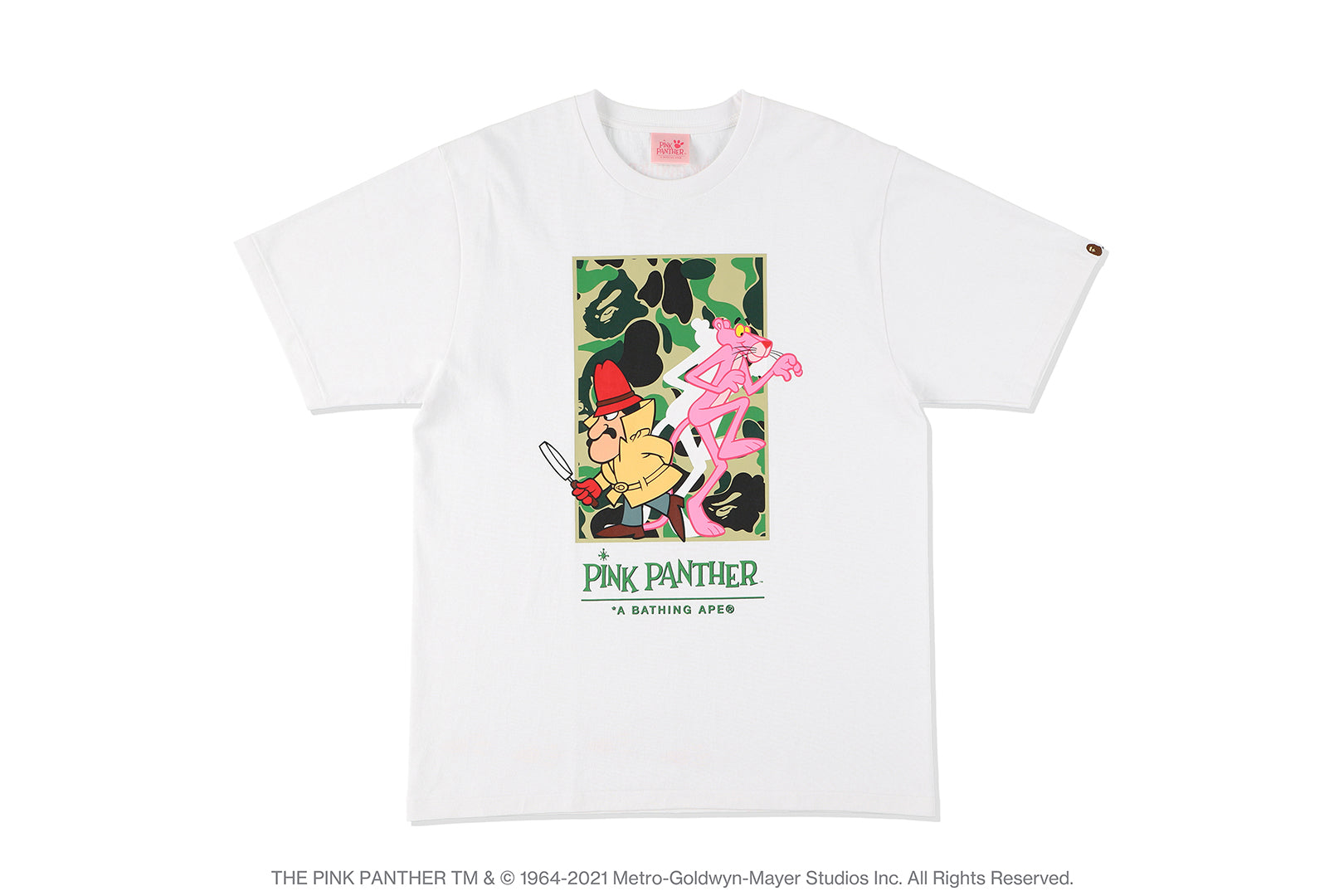 BAPE® X PINK PANTHER ABC CAMO WALL TEE – uk.bape.com