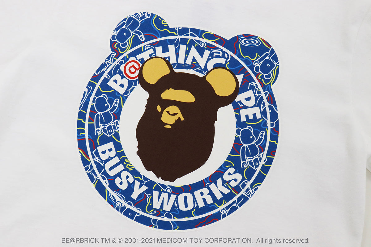 BAPE x Bearbrick Camo Bear Shark Full Zip Hoodie Black Blue Men's