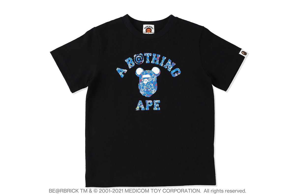 black and blue bape shirt