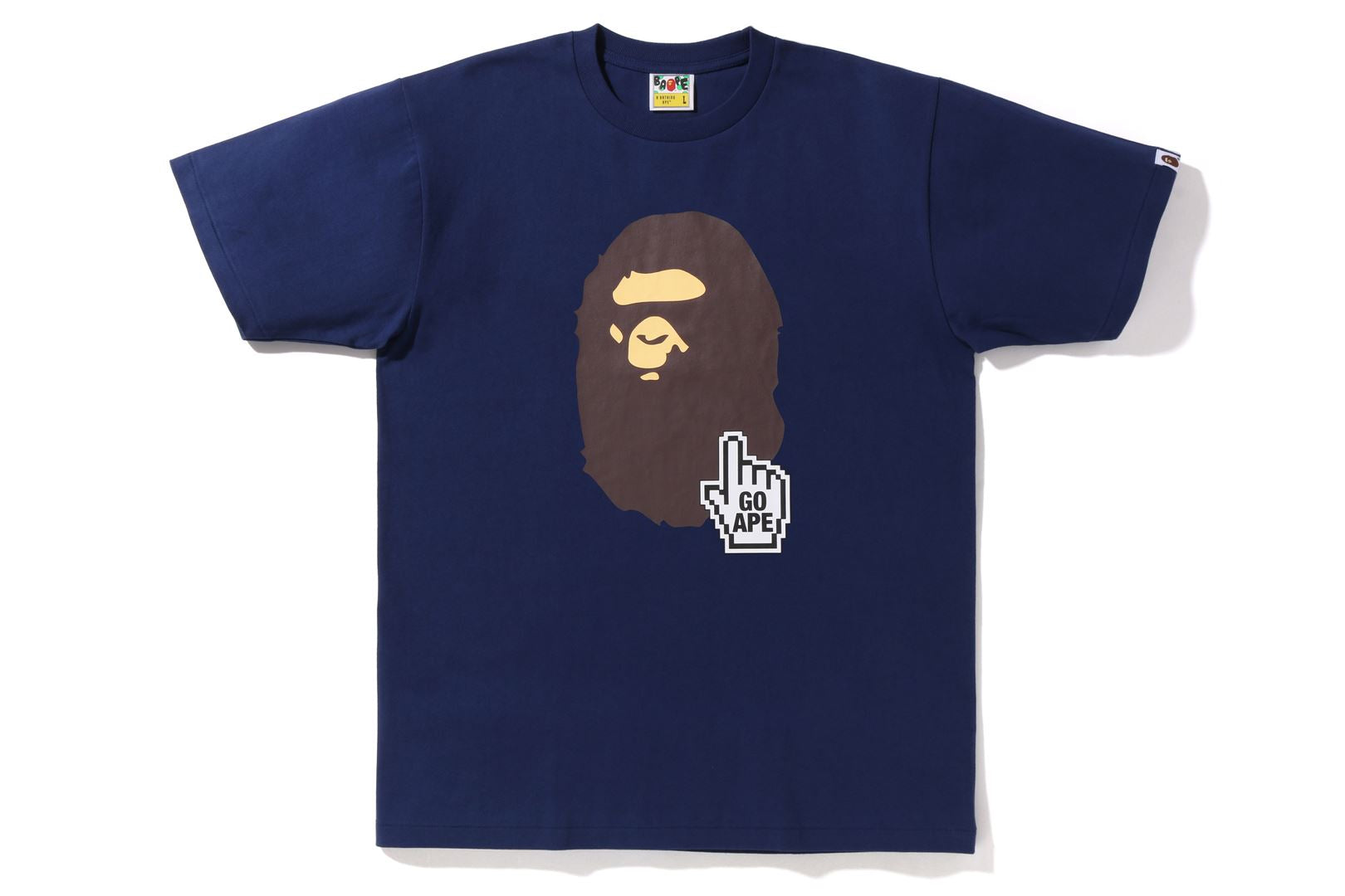 Blue camo 2024 bape shirt