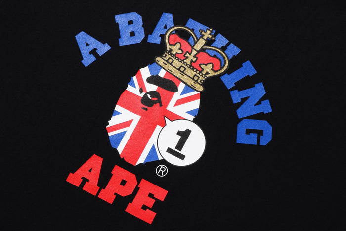 BAPE STOREÂ® LONDON 1ST ANNIV. UNION JACK COLLEGE TEE