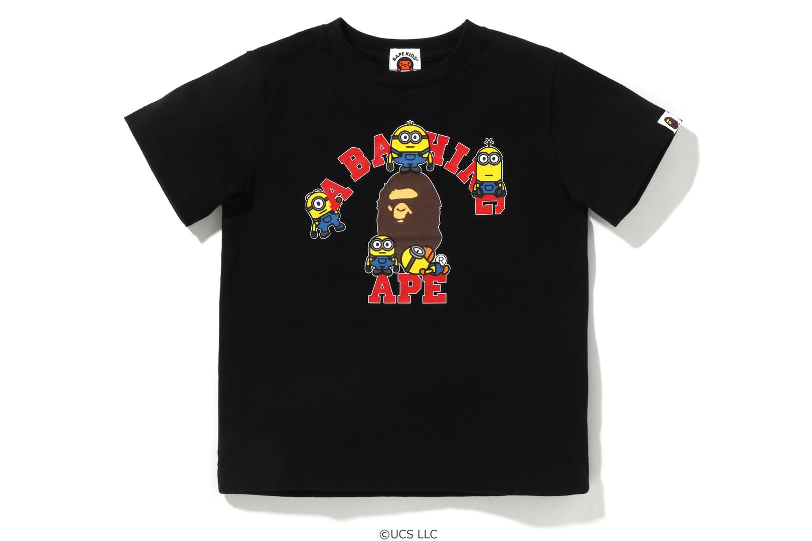 Black and 2024 gold bape shirt