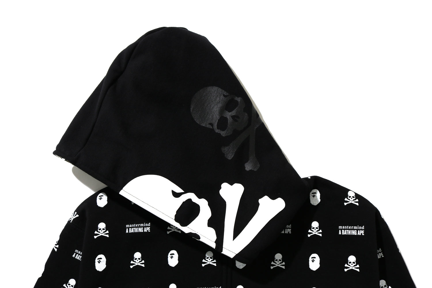 Bape hot sale skull hoodie