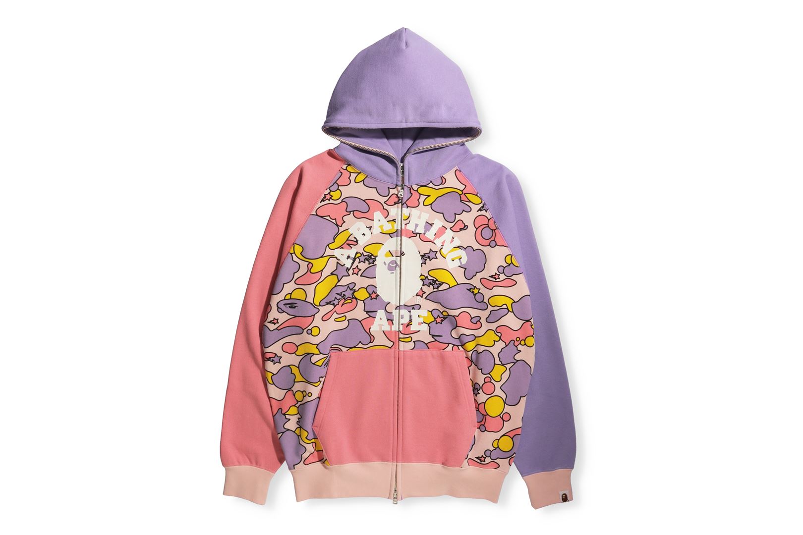 STA CAMO RAGLAN OVERSIZED ZIP HOODIE – uk.bape.com