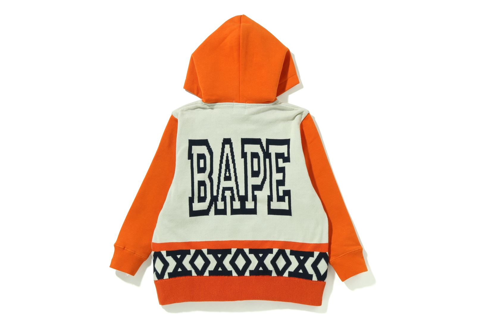 Orange hot sale bape hoodie