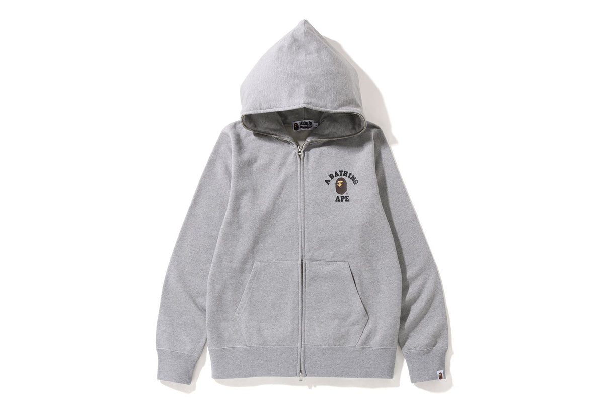 COLLEGE ONE POINT FULL ZIP HOODIE
