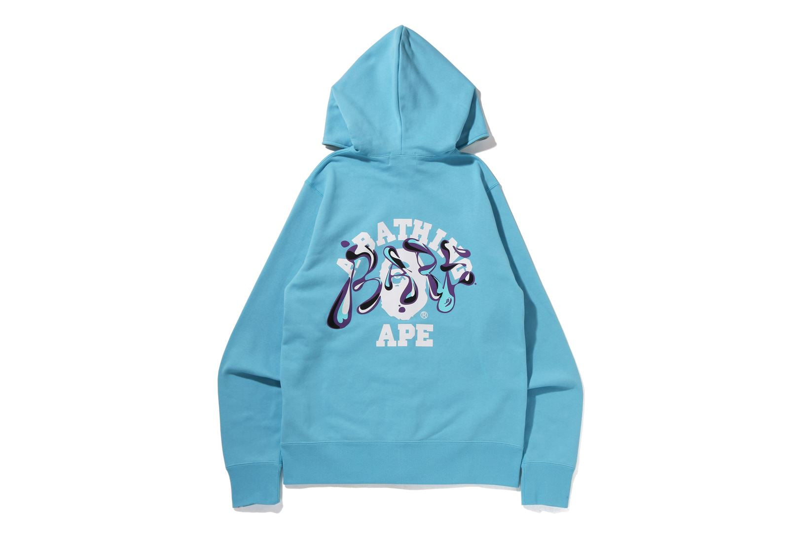 MARBLE CAMO LIQUID COLLEGE FULL ZIP HOODIE uk.bape