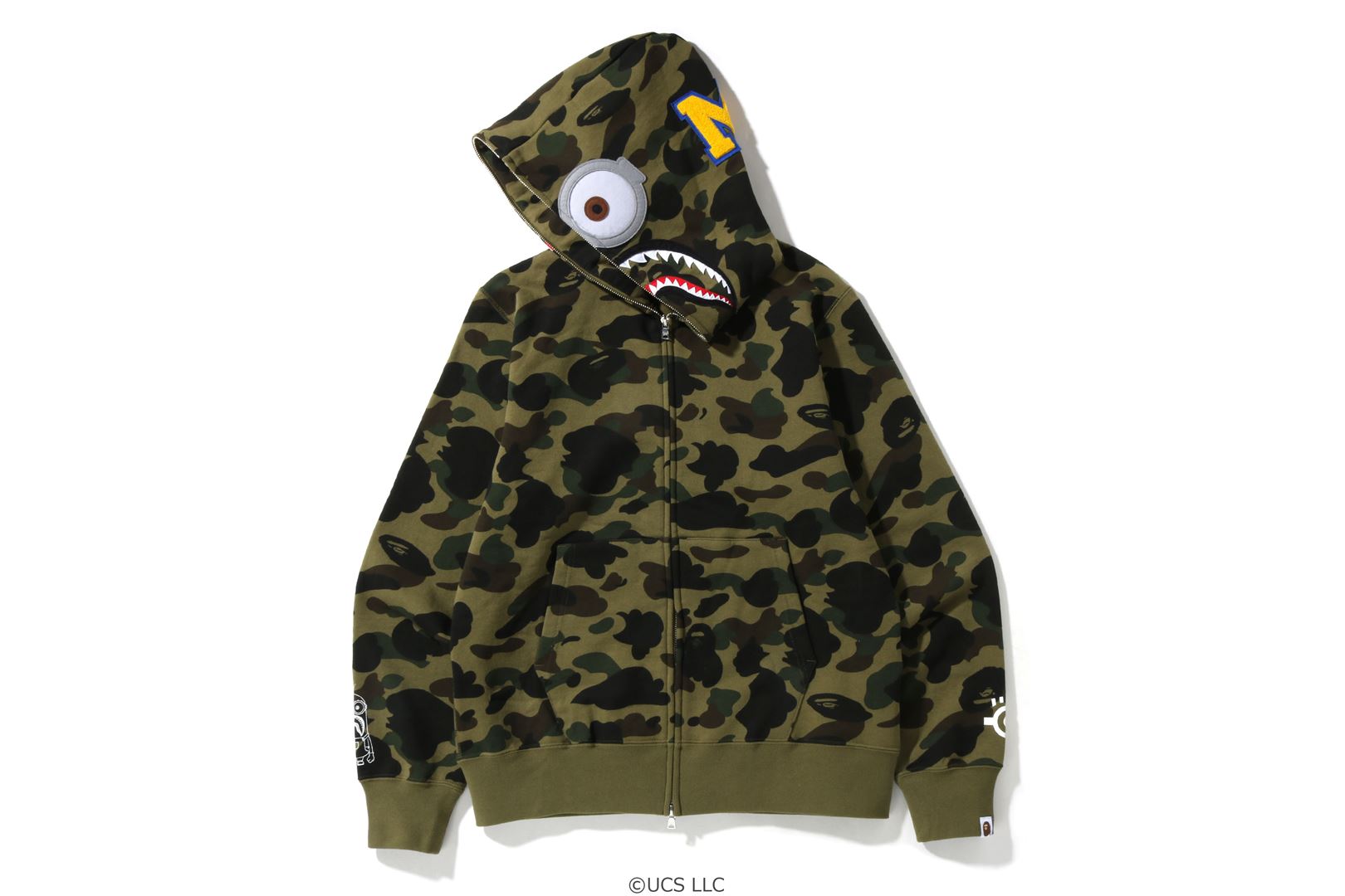 Bape camo shark full best sale zip hoodie