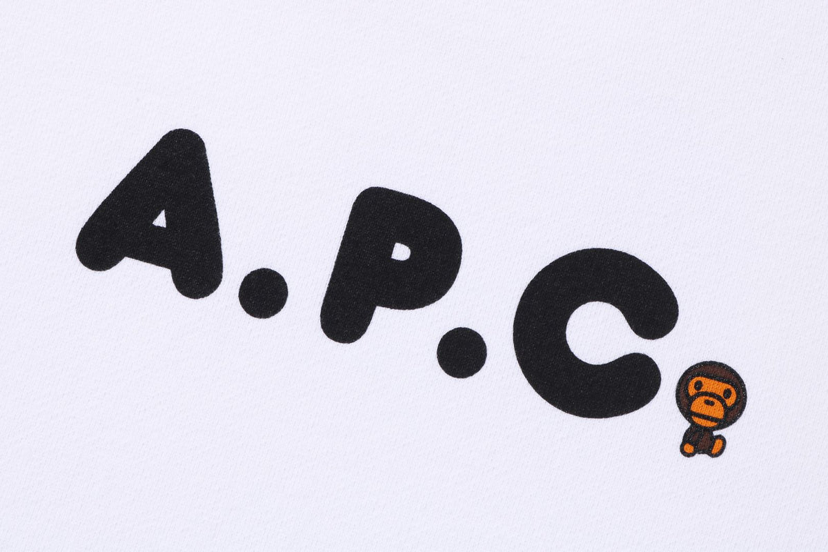 BAPE® X A.P.C. MILO ON APC WIDE CREWNECK