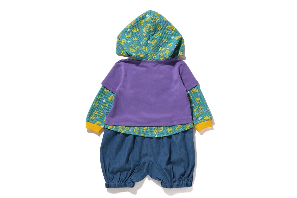 BABY MILO JUNK FOOD LAYERED ROMPERS