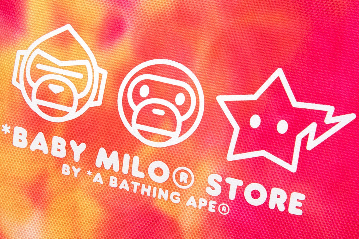 Bape BAPE BACKPACK Baby Milo Red Logo Book Bag A Bathing Ape