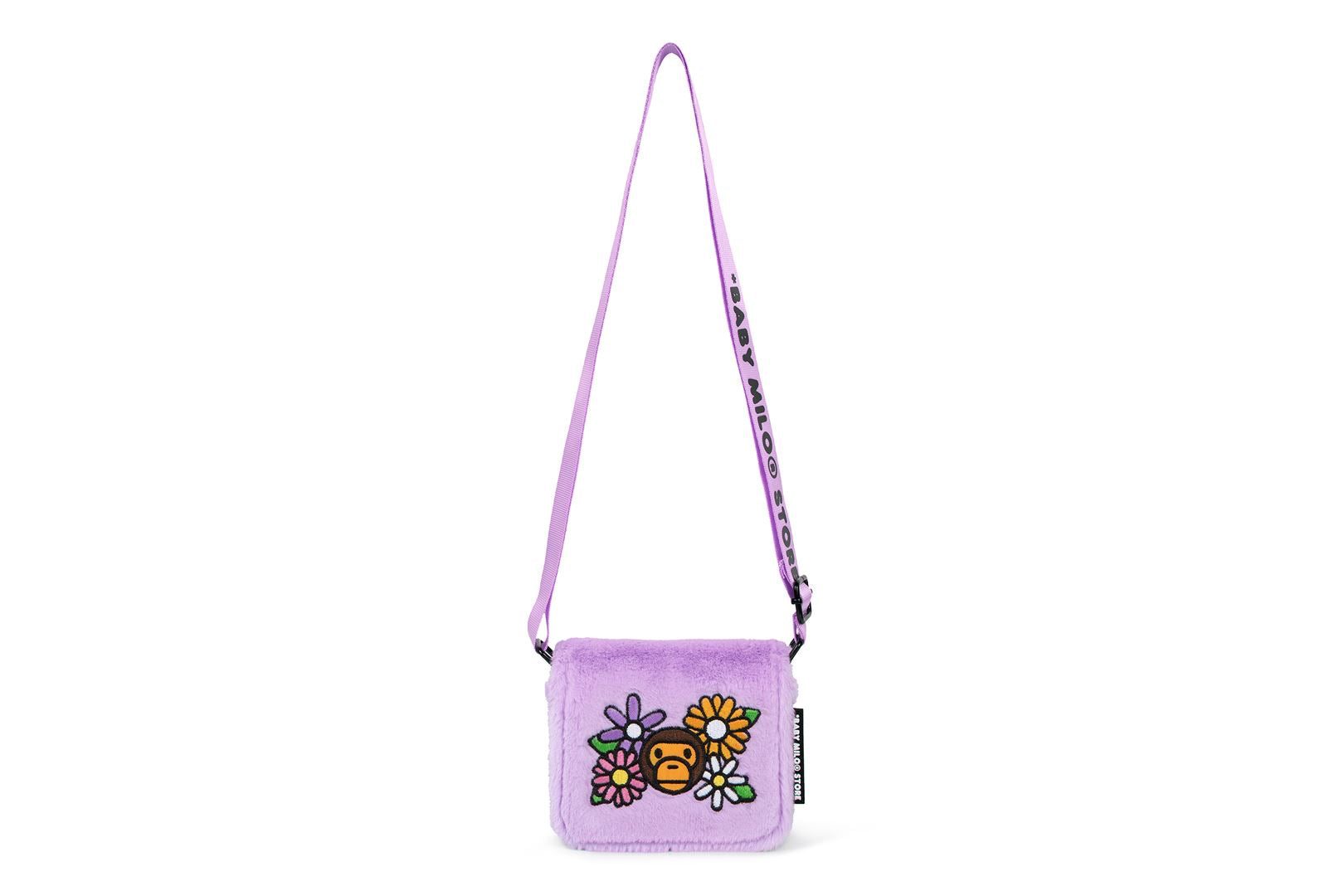 BABY MILO FLOWER FUR MINI CROSS BAG – uk.bape.com