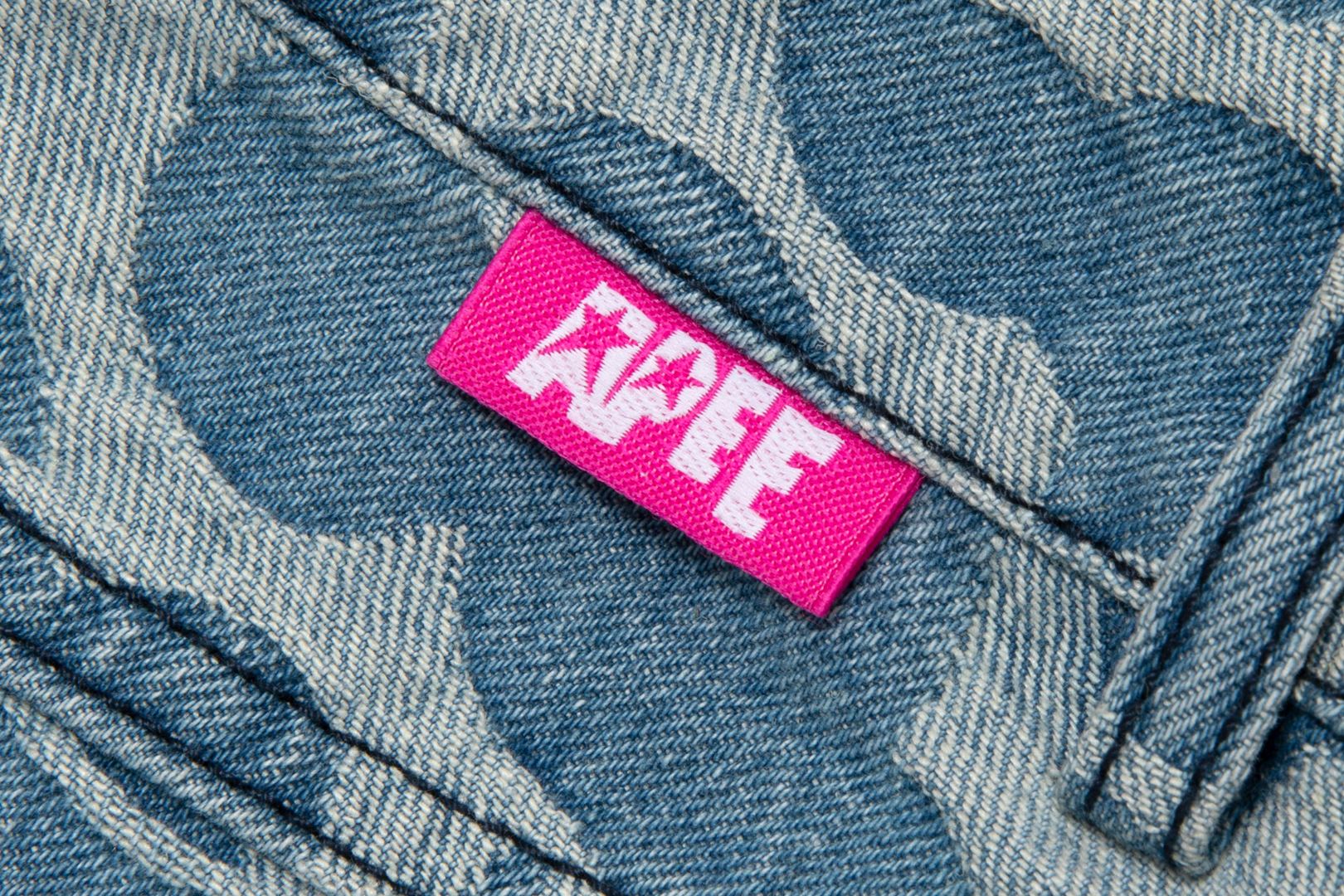 PATTERN DENIM MINI SKIRT – uk.bape.com