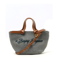 BAPY SMALL FLANNEL TOTE BAG