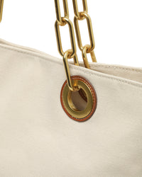 BAPY CHAIN HANDLE CANVAS TOTE