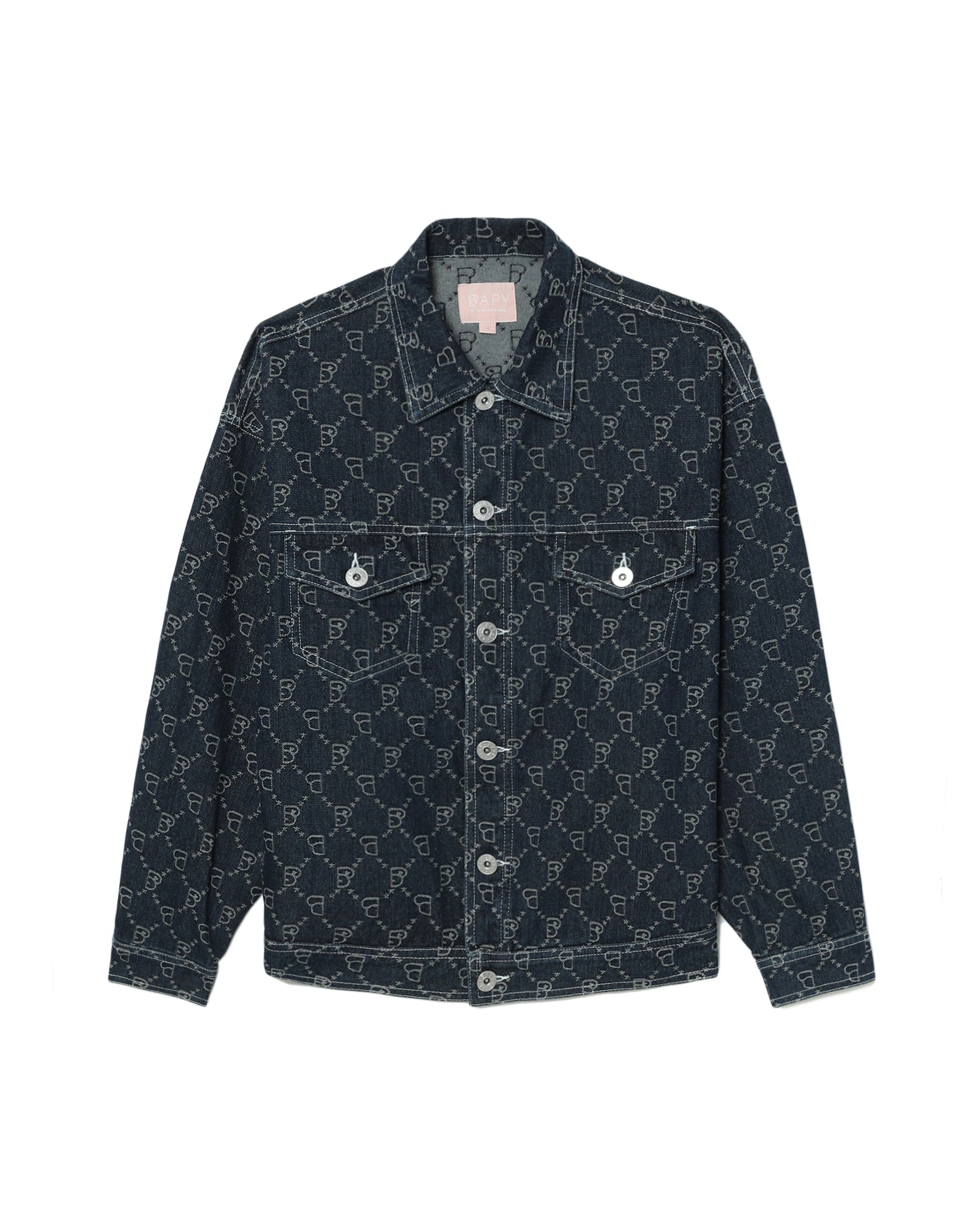 BAPY MONOGRAM DENIM JACKET