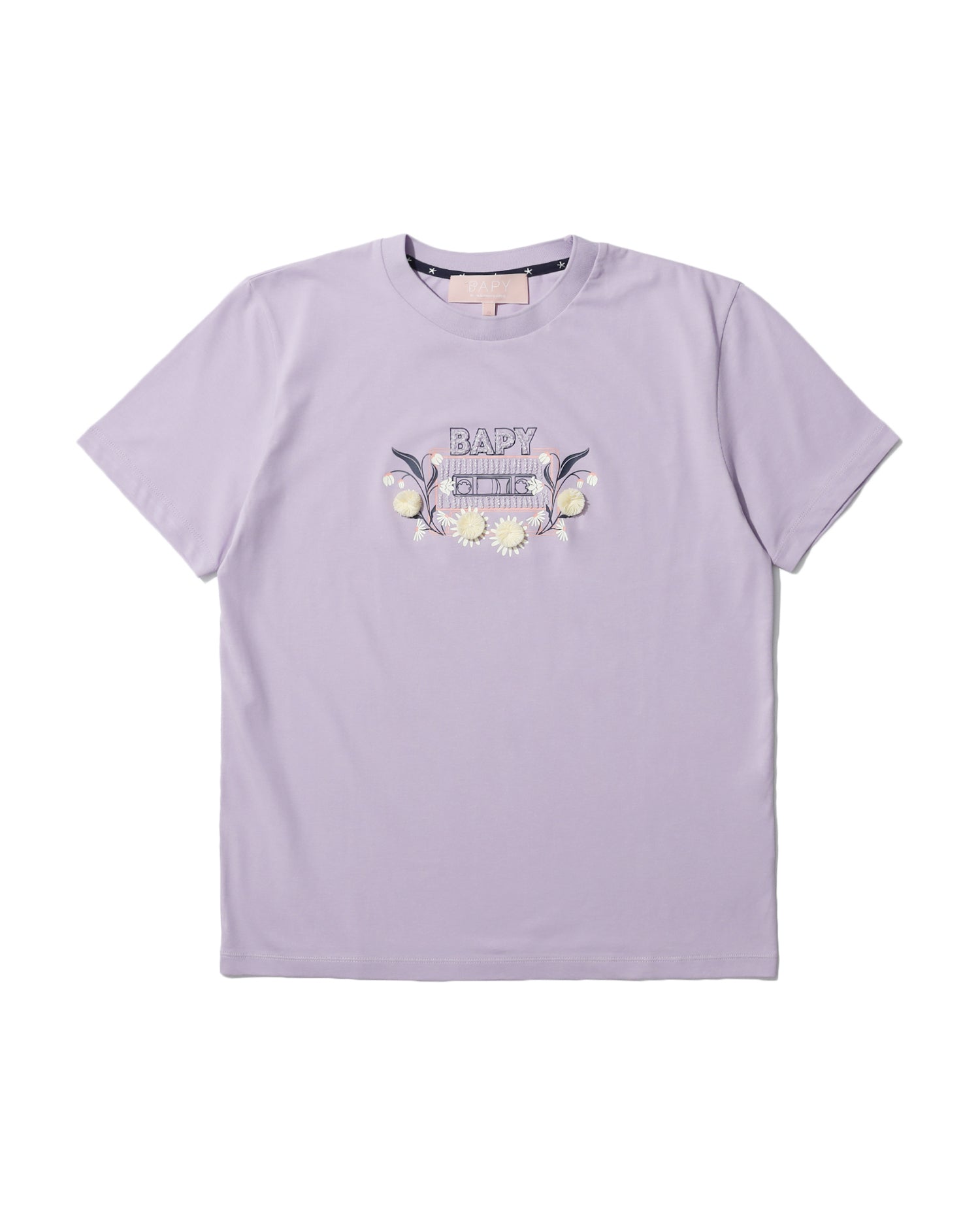 BAPY CASSETTE EMBELLISHED TEE