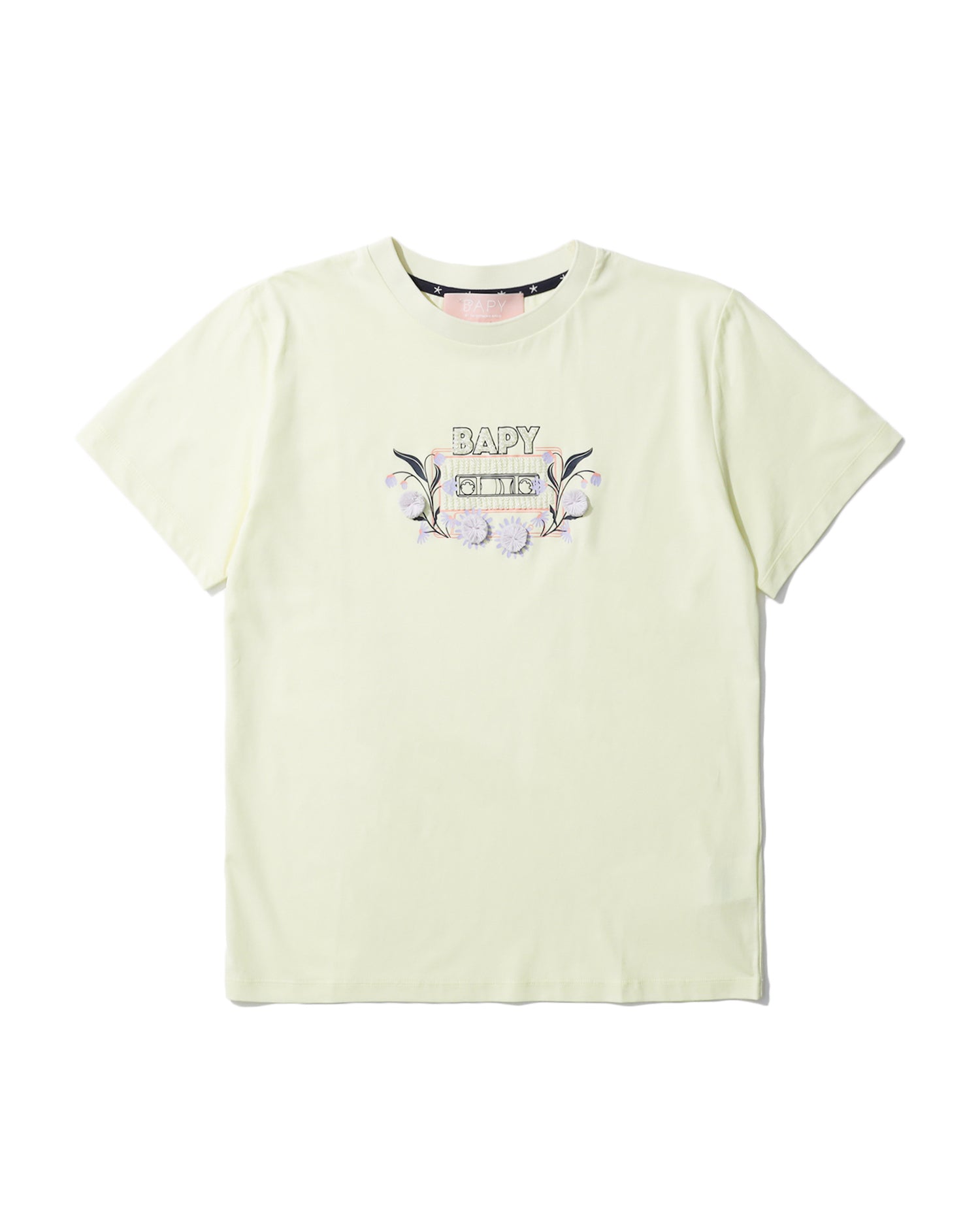 BAPY CASSETTE EMBELLISHED TEE