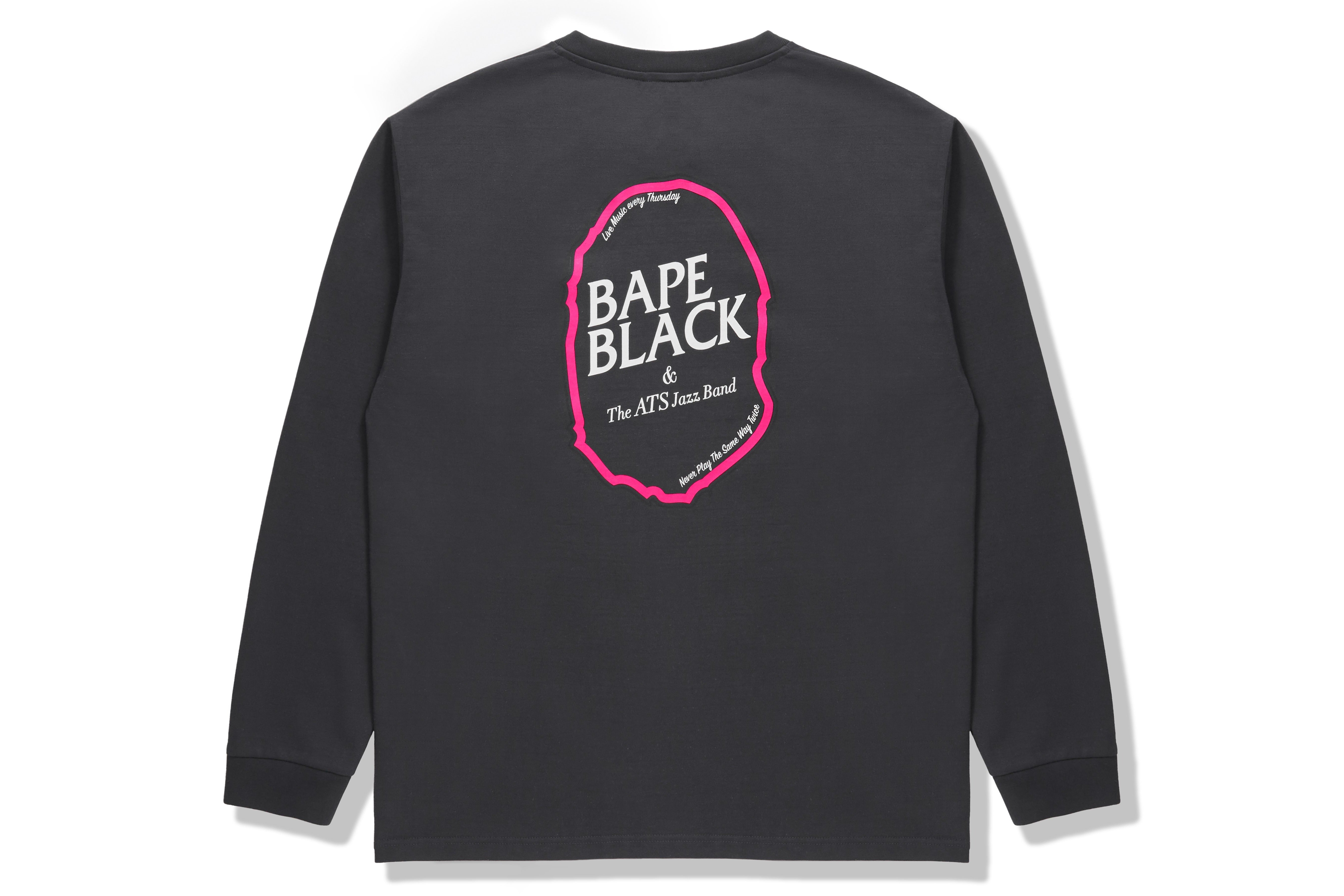 BAPE BLACK APE HEAD LONG SLEEVE TEE