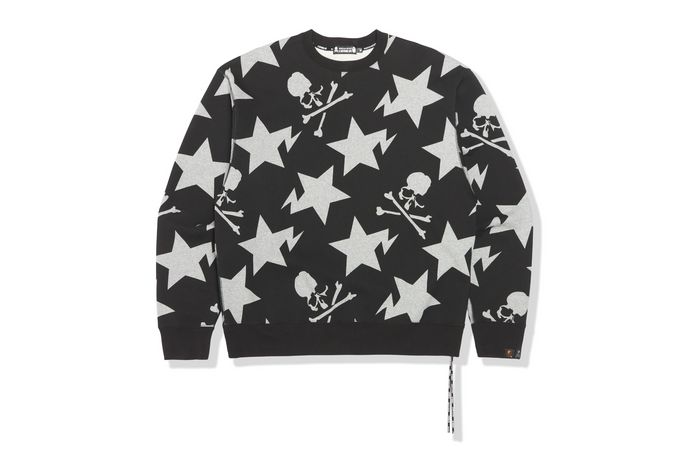 MM BAPE 11TH STA PATTERN RELAXED CREWNECK