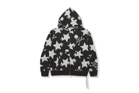 MM BAPE STA PATTERN RELAXED FULL ZIP HOODIE