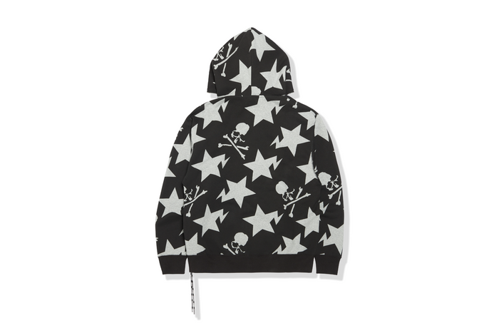 MM BAPE 11TH STA PATTERN RELAXED FULL ZIP HOODIE